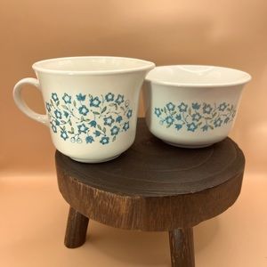 Vintage Blue Heather Cream & Sugar Set - Corelle by Corning